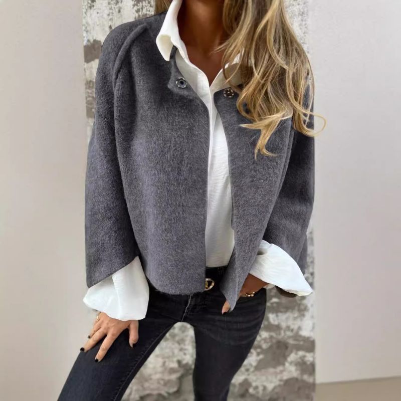 Women's Fashion Solid Color Short Coat