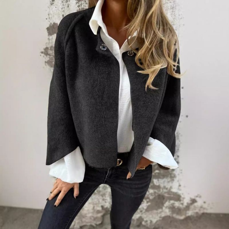 Women's Fashion Solid Color Short Coat